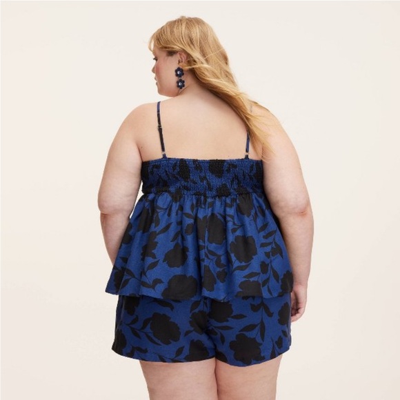 NWT katespade x Target Classic Rose Linen Baby Doll Tank Top- 1X - Picture 2 of 4